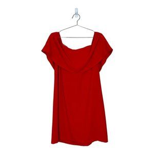 Charles Henry NWT Tomato Off Shoulder Dress Size Large